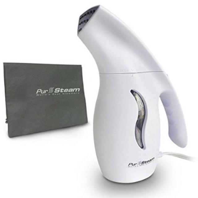 PurSteam Premium Fabric Steamer, Powerful, Fast-Heat Aluminum Heating Element With Travel Pouch