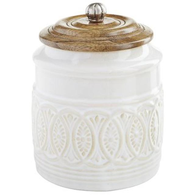 Ivory Farmhouse Canister - Small