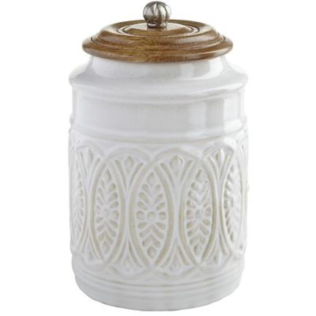 Ivory Farmhouse Canister - Medium