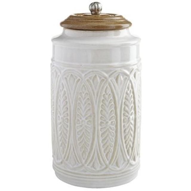 Ivory Farmhouse Canister - Large