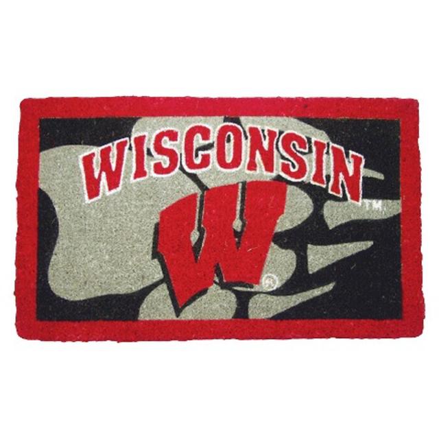 Wisconsin Badgers Evergreen Team Sports America Door Mat - Multicolor (18" x 30") product details page