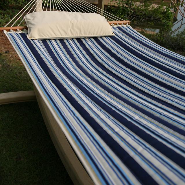 Quilted Hammock - Hamptons Summer Stripe | SQ-MN | Hatteras Hammocks | hammocks | Hammock Factory Direct | DFOHome