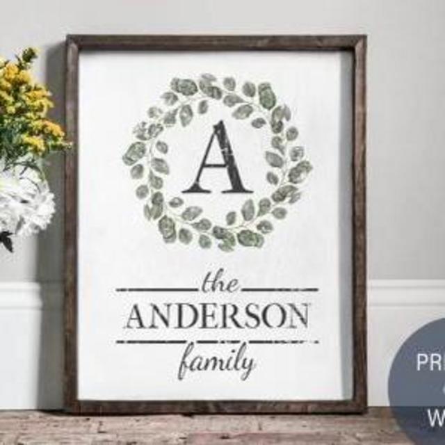 Wedding Last Name Decor Sign