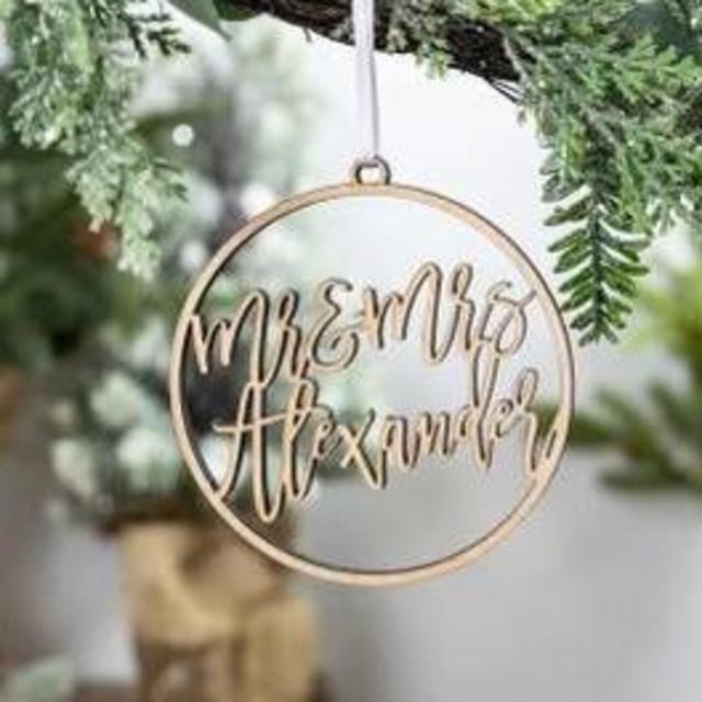 Newlywed Christmas Ornament
