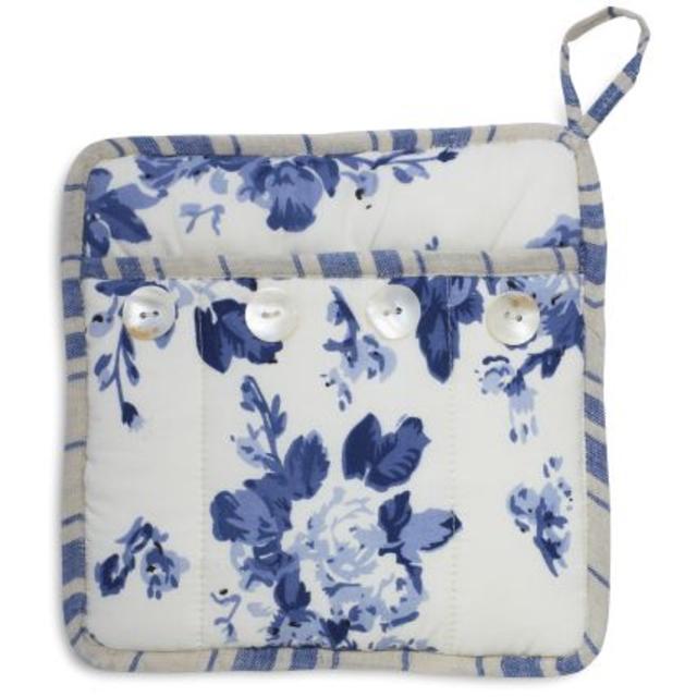 Rose Stripe Vintage-Inspired Pot Holder