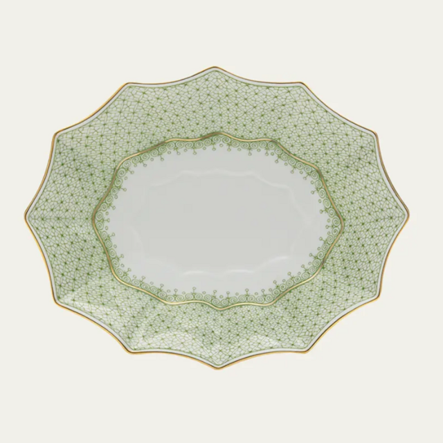 Mottahedeh Apple Lace 12-Sided Lobed Large Tray