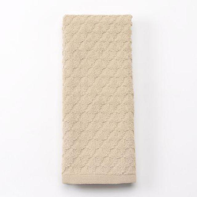 Simply Vera Vera Wang Trellis Texture Hand Towel- oatmeal