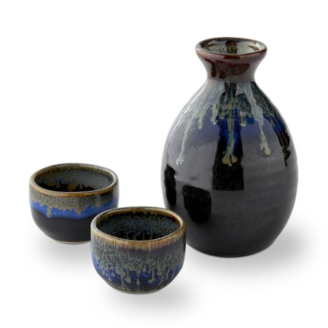 Ceramic Sake Cups & Decanter
