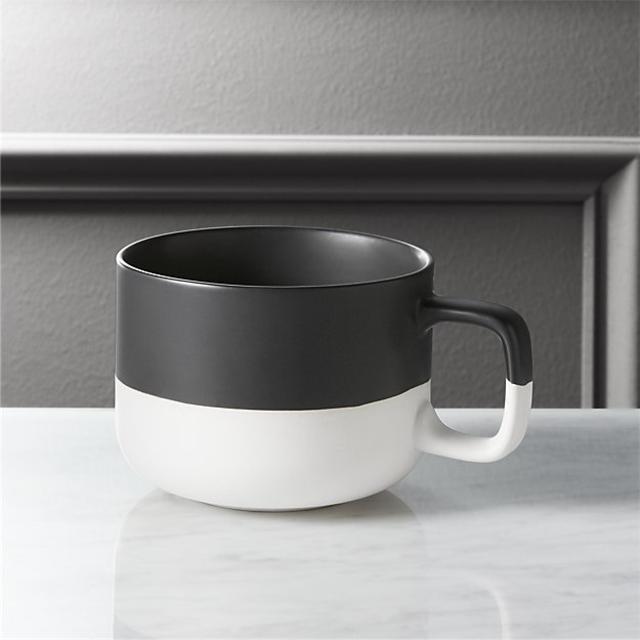 Black dip coffee mug