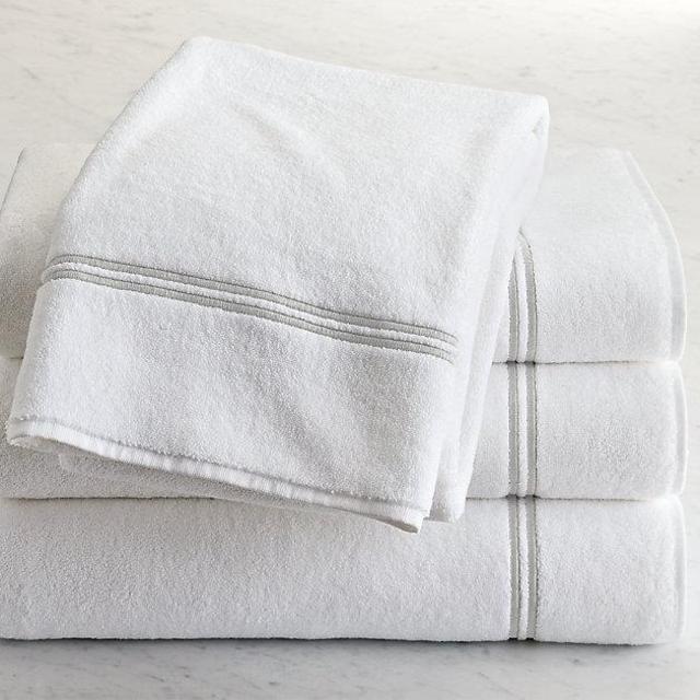 Hotel Satin Stitch Turkish Cotton Bath Towel