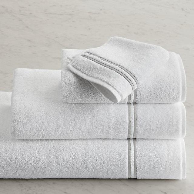 Hotel Satin Stitch Turkish Cotton Washcloth