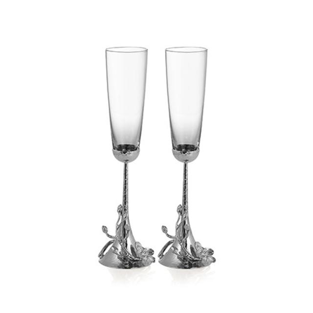 Michael Aram White Orchid Toasting Flute