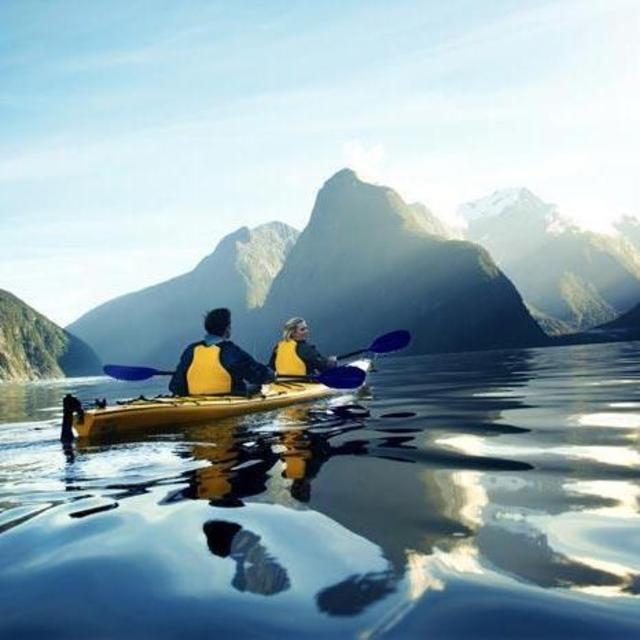 Kayaking on Milford Sound
