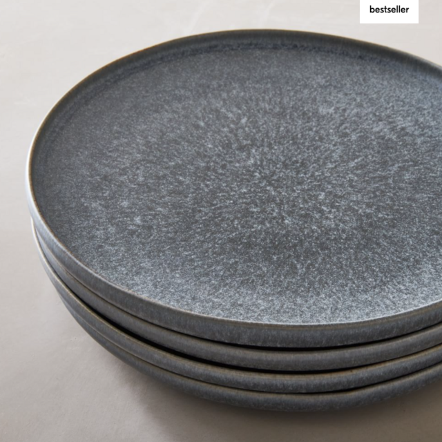 Kanto Matte Glaze Dinner Plates in Arctic Blue (set of 4)