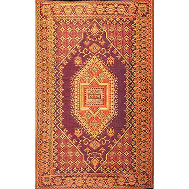 Oriental Turkish Rust Outdoor Mat by Mad Mats