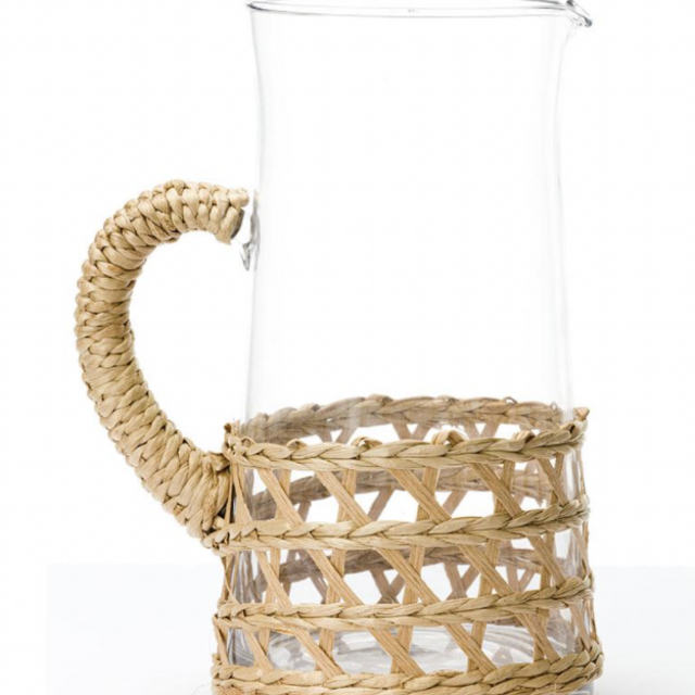 AMANDA LINDROTH ISLAND WRAPPED PITCHER, LARGE NATURAL
