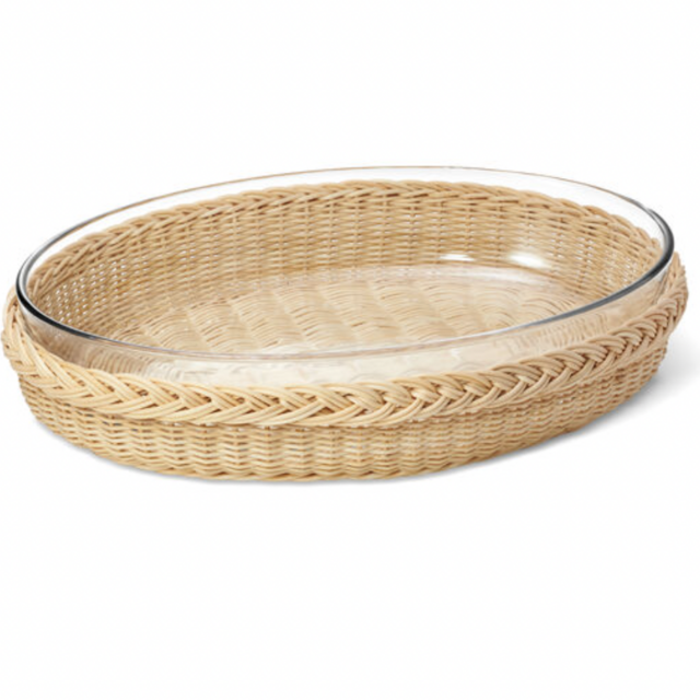 Freya Wicker Casserole Dish, Medium