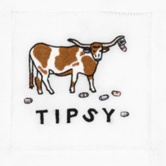 Tipsy Longhorn Cocktail Napkins (4)