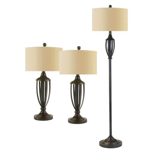 3 Piece Metal Ensemble - Pottery Bronze Finish (60 x 30") product details page