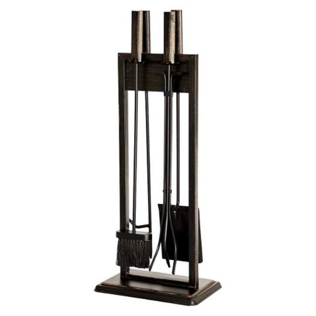 Threshold™ Mission Fireplace Toolset - Black/Brushed Bronze product details page