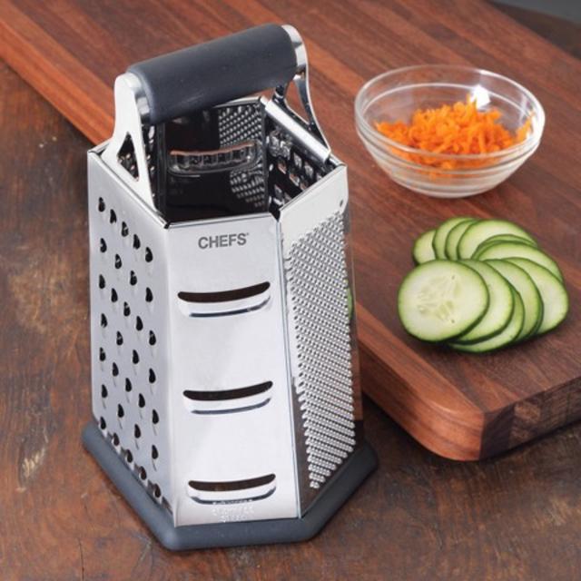 CHEFS 6-sided Stainless Steel Box Grater product details page