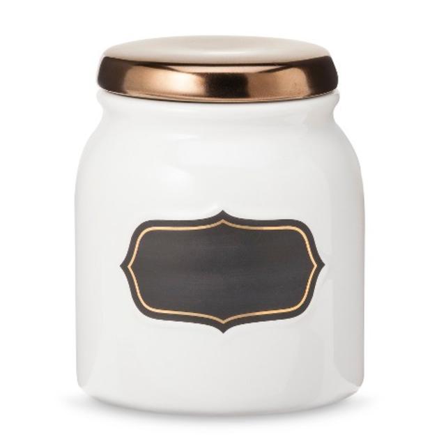 Threshold White Small Chlkbrd Canstr w Metal Lid product details page