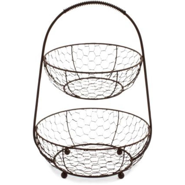 Two-Tier Bronze Stand