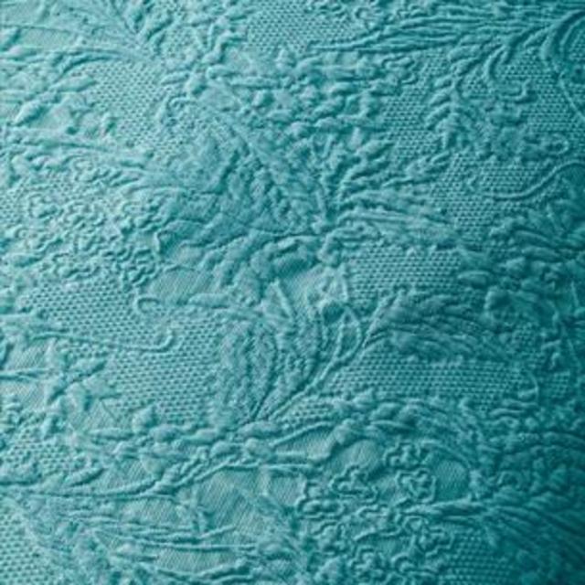 Chaplin Matelasse Standard Size Shams (2) (Aqua)