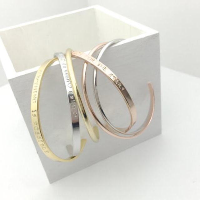 Personalized Bangle Bracelet, Coordinate Bracelet, Inspirational Cuff, Personalized Gift, Custom Wedding Bangle, Custom Cuff Bracelet,