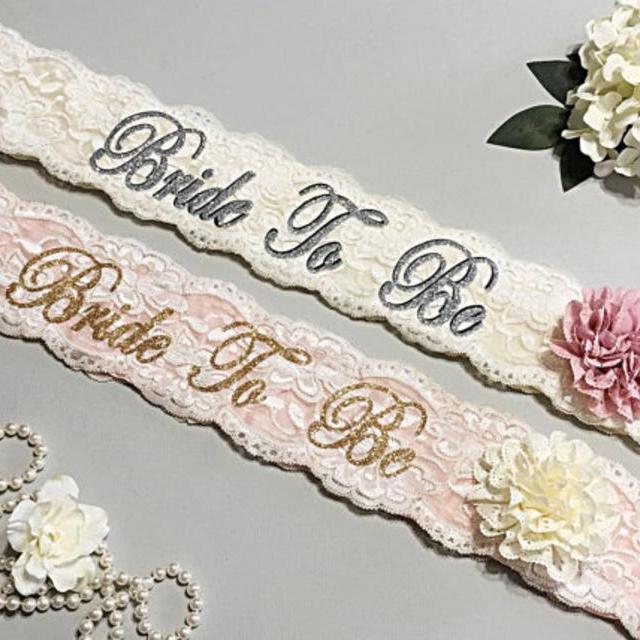 Lace Bachelorette Sash - Bridal Shower Gift For Bride - Sash ***Design Your Own Sash***