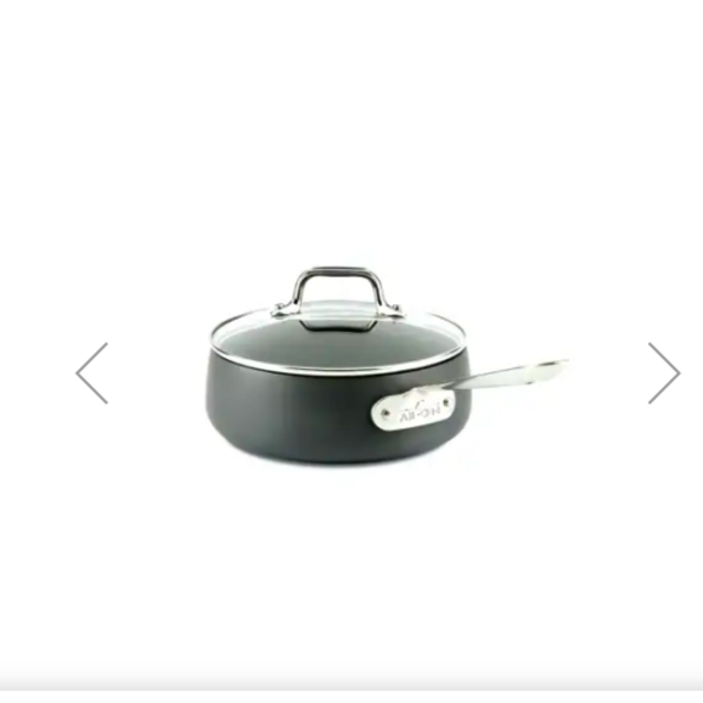 HA1 Hard Anodized Nonstick Cookware, Sauce Pan with lid, 2.5 quart