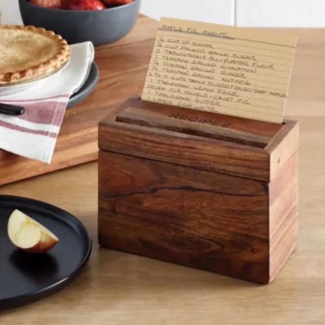 Our Table™ Wooden Recipe Box