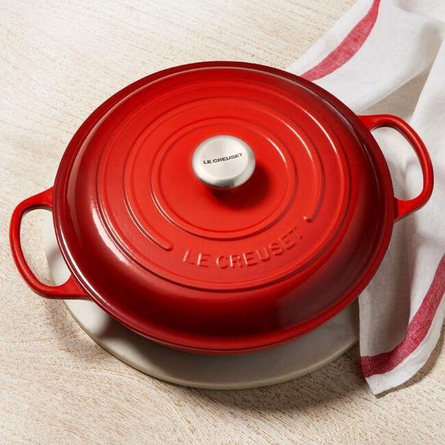 Le Creuset 3 1/2 Qt. Braiser; Cerise Color