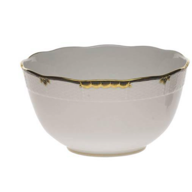 Herend Princess Victoria Black Round Bowl