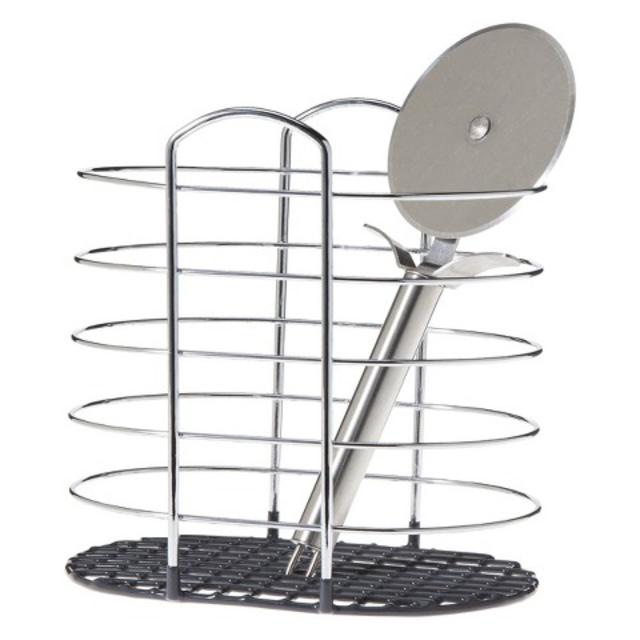 Room Essentials™ Metal Utensil Holder with Silicone Handle - Grey
