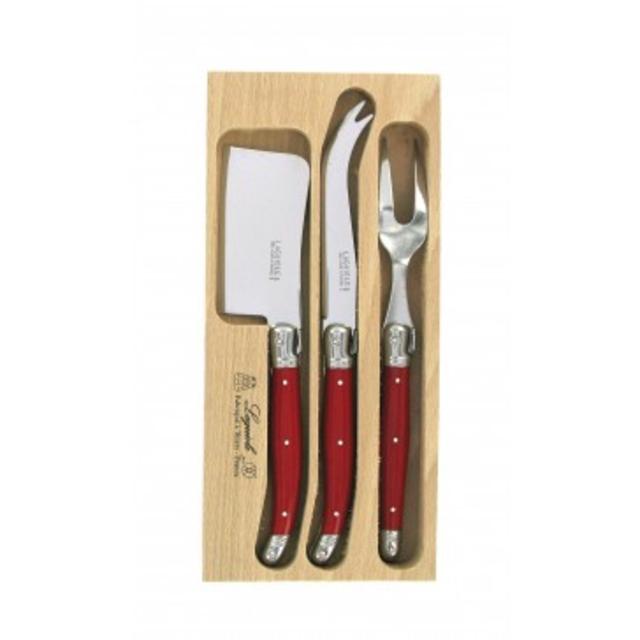 Laguiole  Red Cheese Knife Set