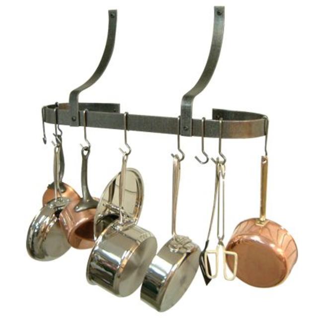 Enclume® Hammered Steel Modern Wall Rack