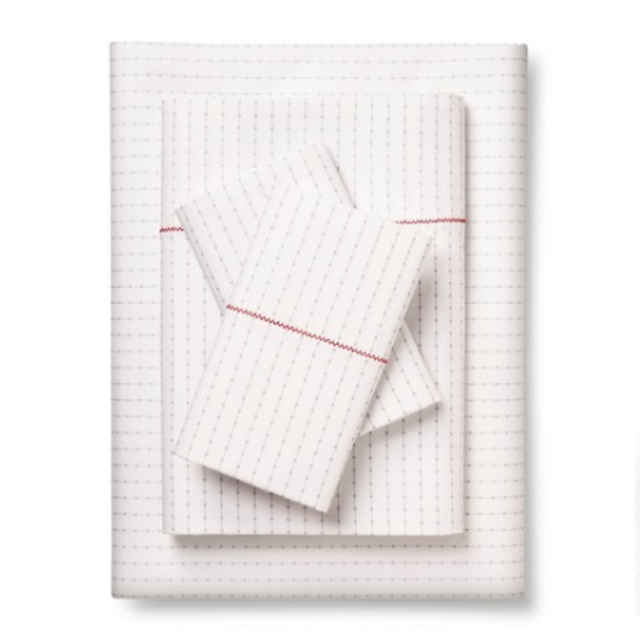 Brooklyn & Bond™ -Queen Sized - White/Gray - Poplar Dot Sheet Set : Target