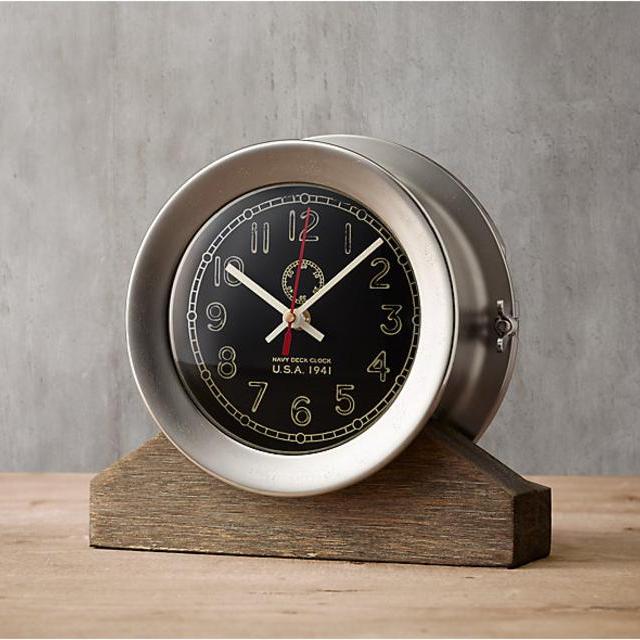Navy Deck Clock