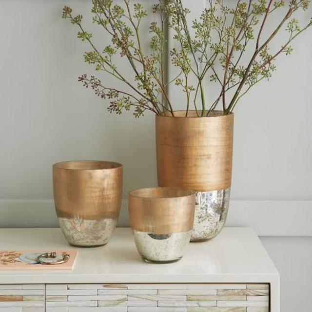 Textured Mercury Vases