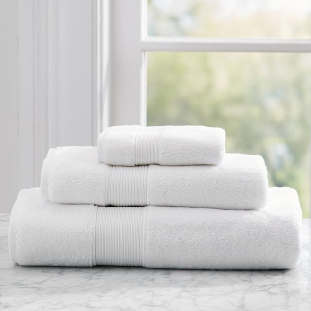PB Classic Bath Towels - White