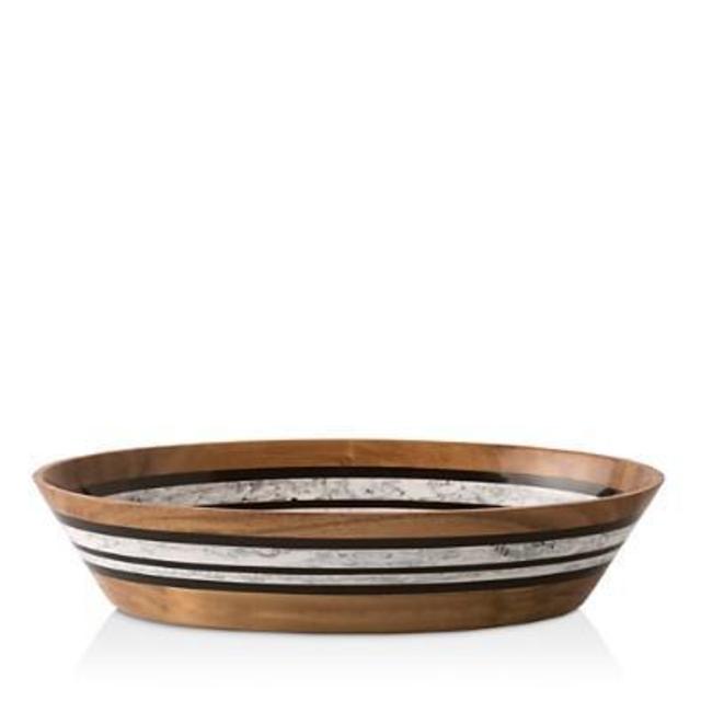 Juliska Stonewood Stripe Oval Serving Bowl, 13"