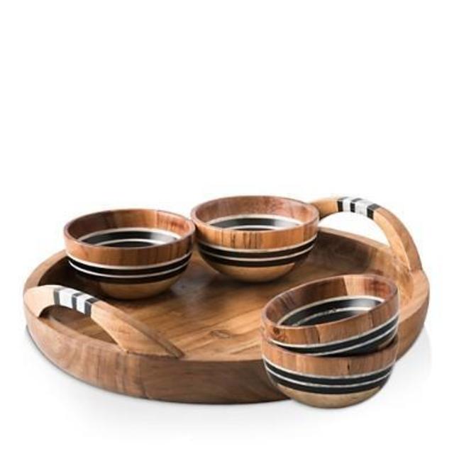 Juliska Stonewood Stripe 5-Piece Serving Set