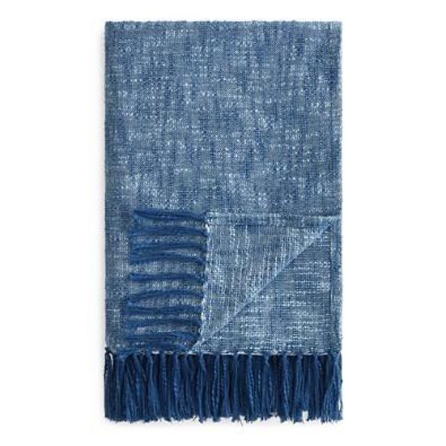 Textured Chambray Throw - 100% Exclusive