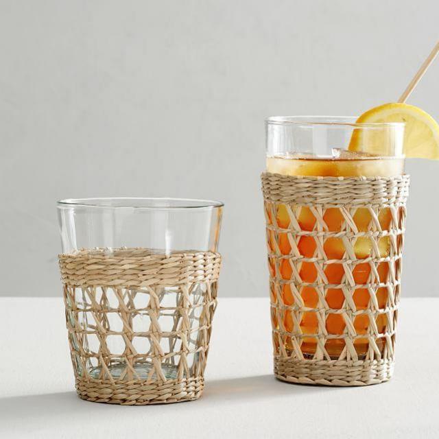 Cane Recycled Drinking Glasses