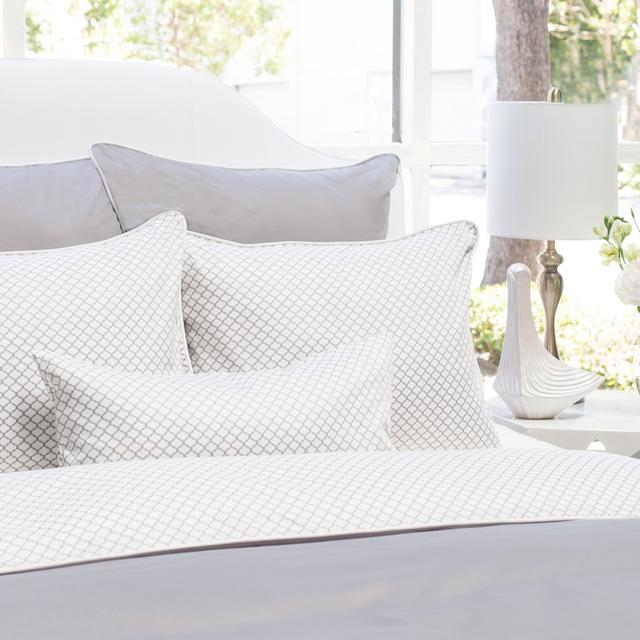 The Page Grey with Solid Grey Duvet Cover (Queen/Full)