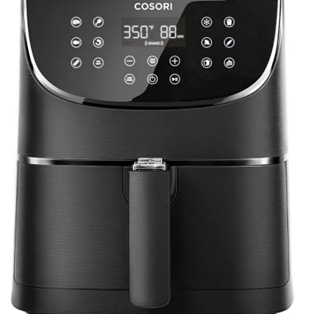 COSORI Air Fryer Max XL(100 Recipes) Digital Hot Oven Cooker, One Touch Screen with 13 Cooking Functions, Preheat and Shake Reminder, 5.8 QT, Black