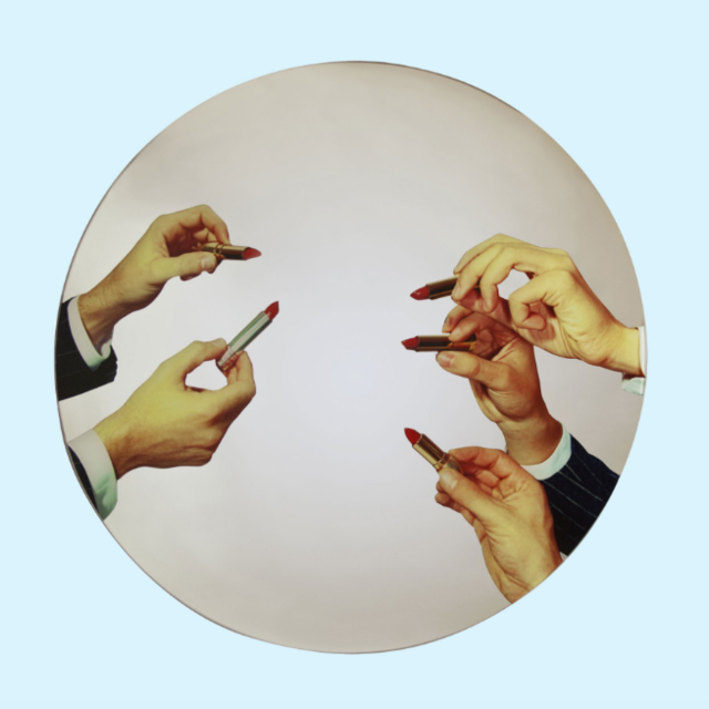 Round Lipstick Mirror