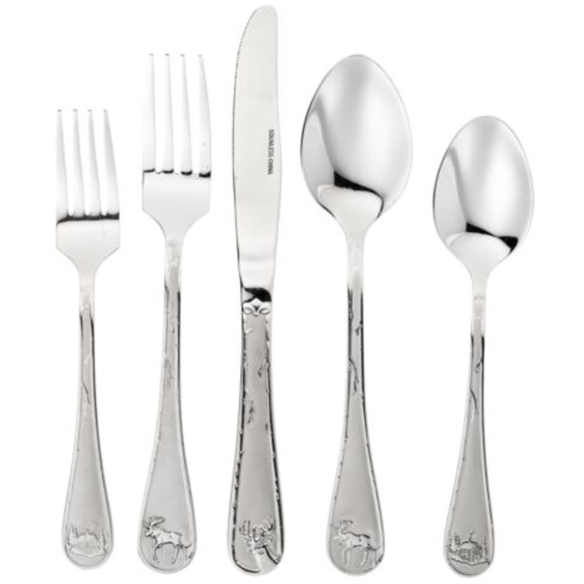 20-Piece Mixed Lodge Flatware Set
