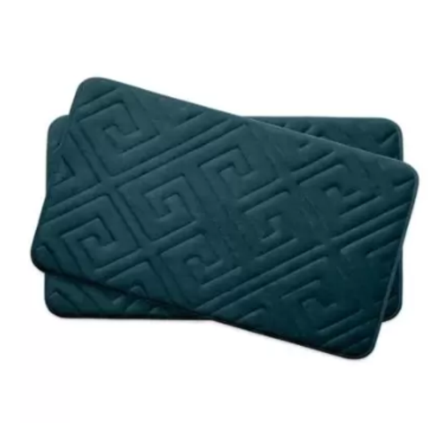 Memory Foam 17-Inch x 24-Inch Bath Mats (Set of 2) in 'Linen'